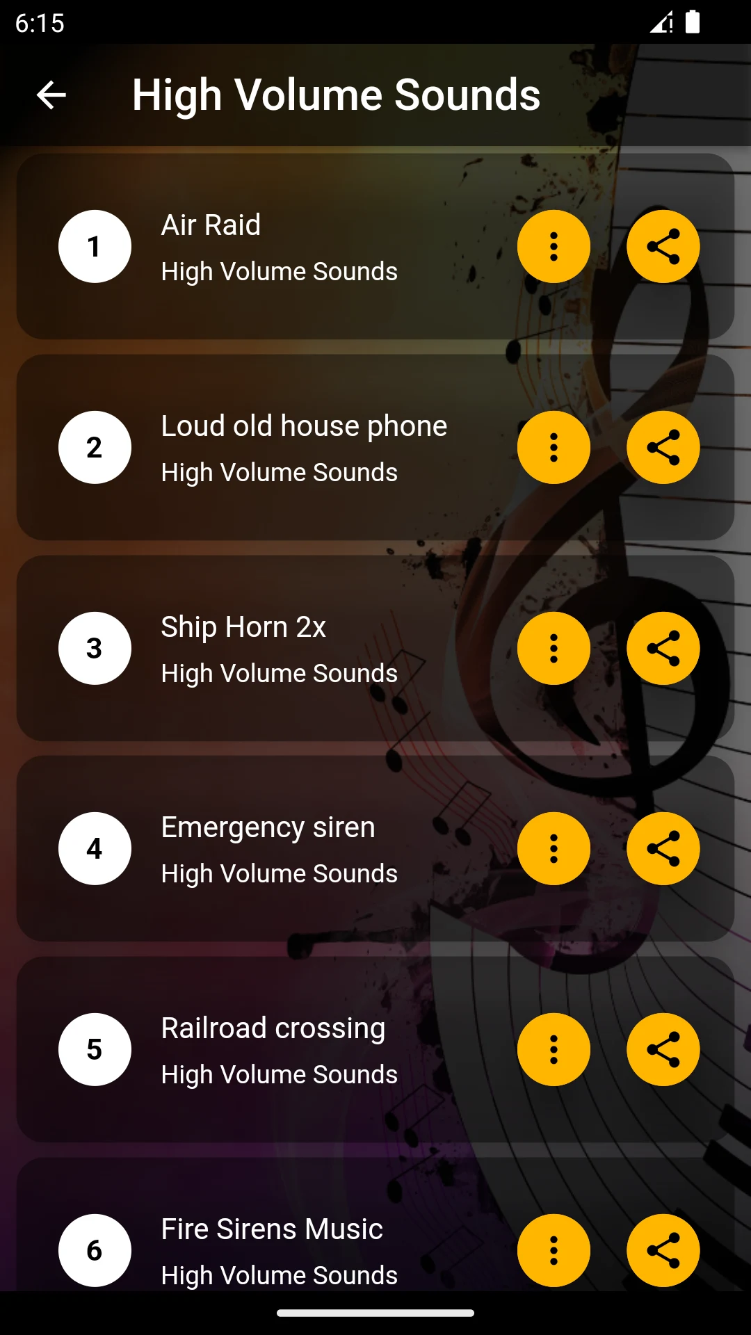 High Volume Sounds screenshot